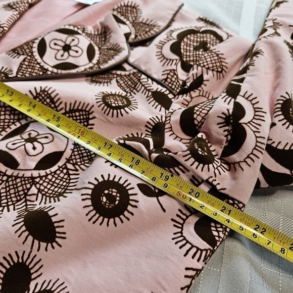 Victor Costa Occasions pink and brown jacket with embroidery look detail - Picture 5 of 12